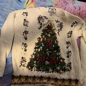 Tiara vintage Xmas sweater 90s